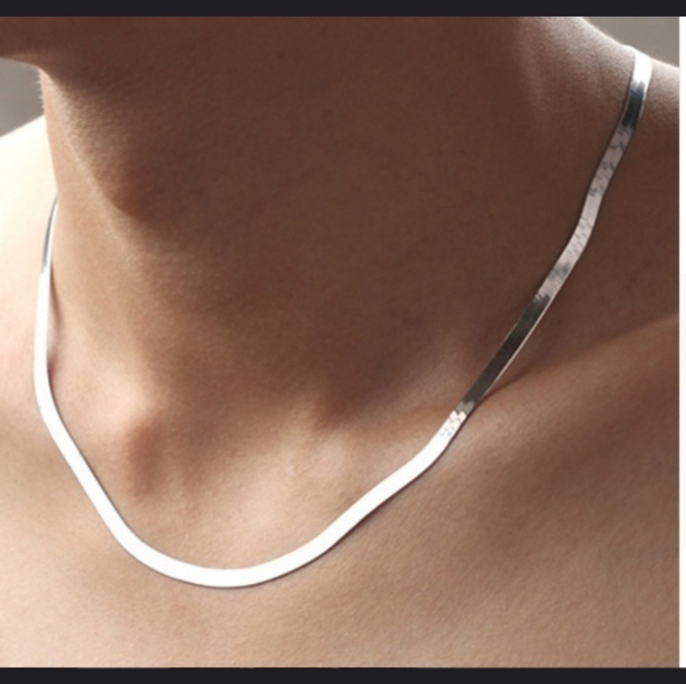 Coed Silver herringbone